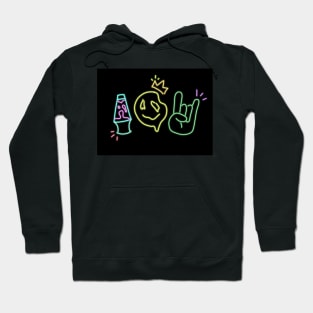 Neon Sticker Hoodie